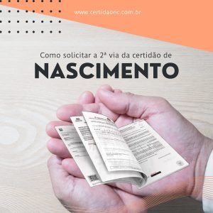 2ª Via da Certidão de Nascimento