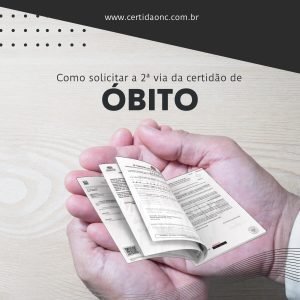 2ª via da certidão de óbito