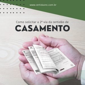 2ª via da certidão de casamento