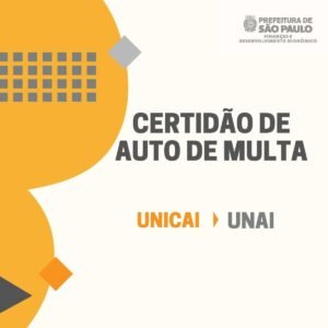 Certidão de Auto de Multa UNICA UNAI